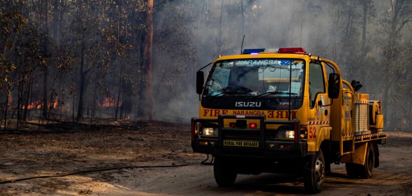 Queensland Rural Fire Service truck. | Newsreel