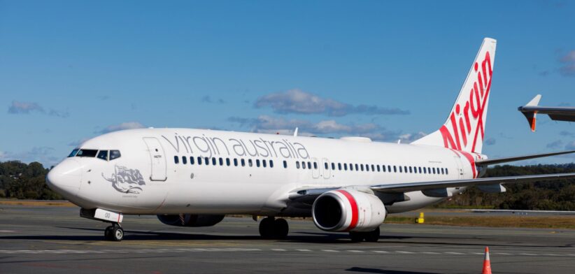 Virgin Australia airplane. | Newsreel