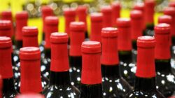 Red wine bottles. | Newsreel