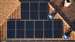 Solar panels on roof. | Newsreel