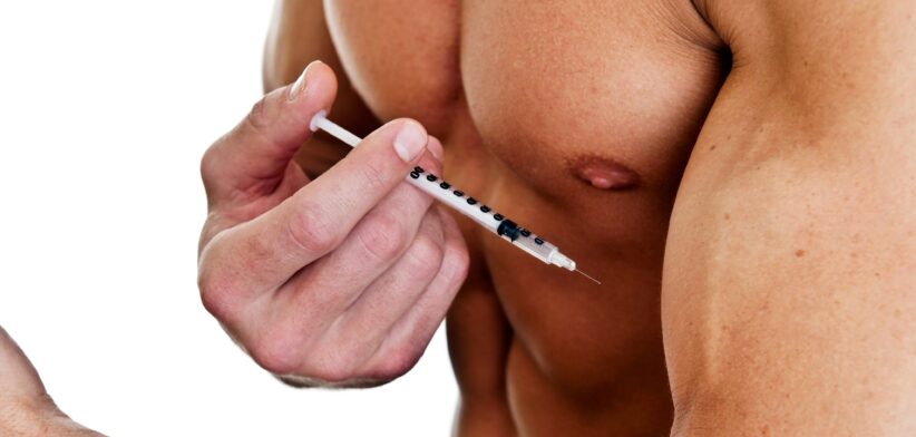 Man about to inject steroids. | Newsreel