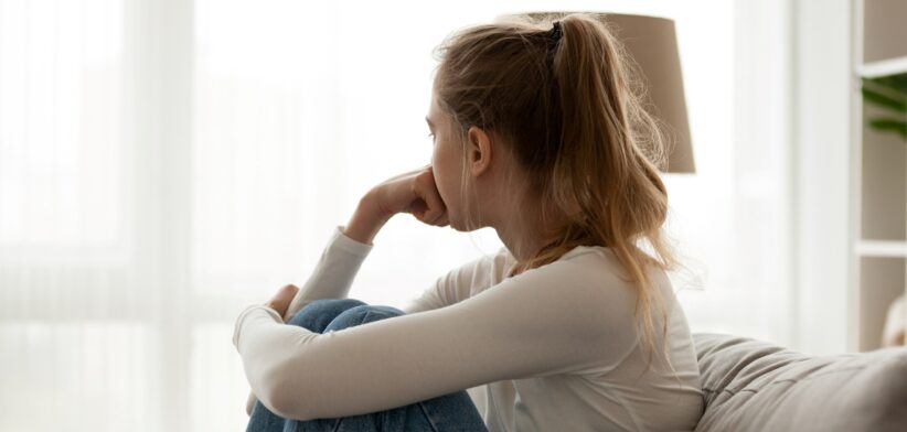 Young woman looking worried. | Newsreel