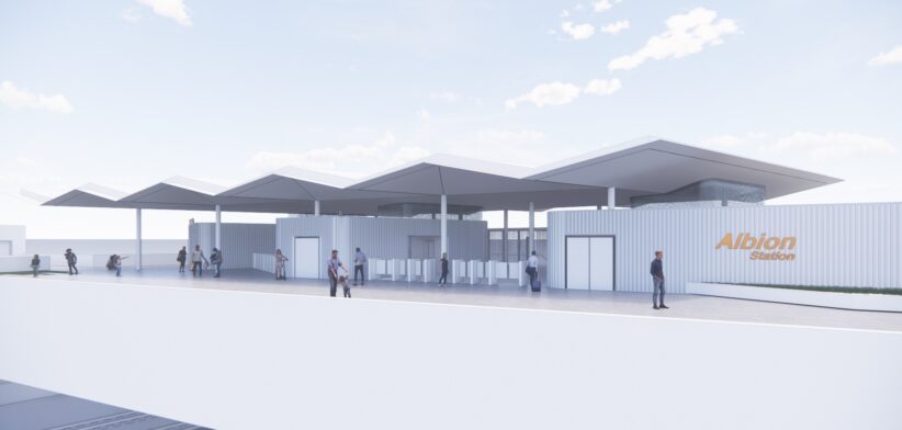 Artist's impression of the new Albion train station. | Newsreel