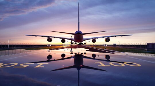 Airplane on runway. | Newsreel