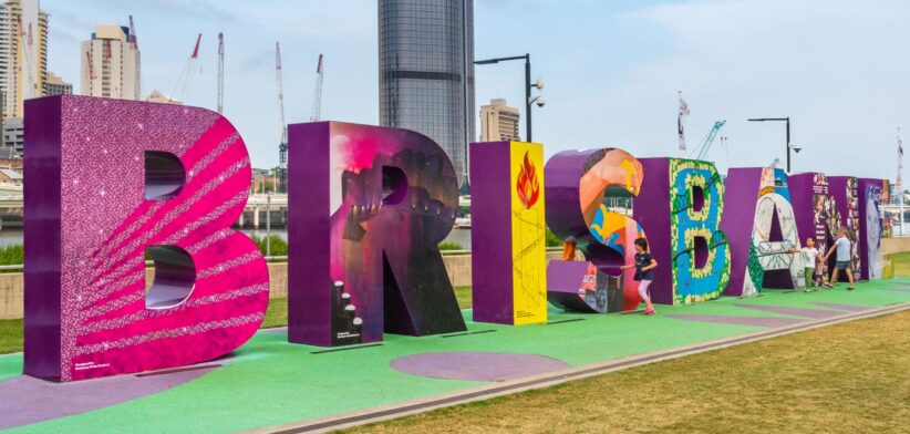 Brisbane sign at South Bank