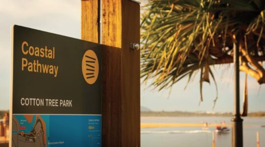 Coastal pathway sign Sunshine Coast. | Newsreel