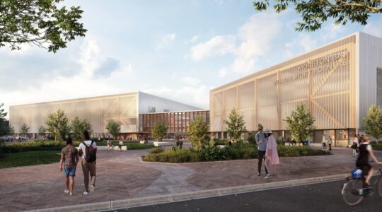 An artist's impression of the new Moreton Bay Indoor Sports Centre. | Newsreel