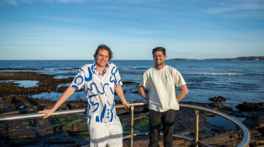 Filmmaker and environmentalist Kal Glanznig, left, and pro-surfer, mental health advocate and founder of the Good Human Factory Cooper Chapman. | Newsreel