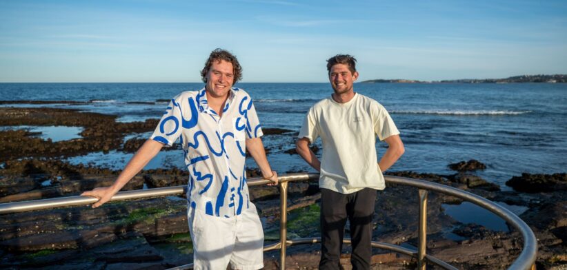 Filmmaker and environmentalist Kal Glanznig, left, and pro-surfer, mental health advocate and founder of the Good Human Factory Cooper Chapman. | Newsreel