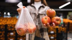 Fruit in plastic bag. | Newsreel