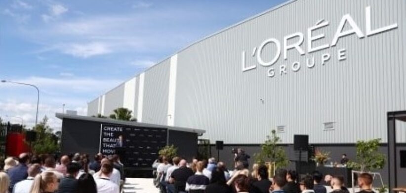 L'Oreal distribution centre opening in Ipswich.