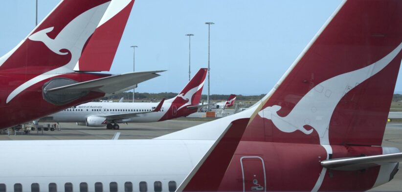 Qantas planes at Brisbane terminal. | Newsreel