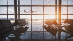 Empty airport lounge. | Newsreel