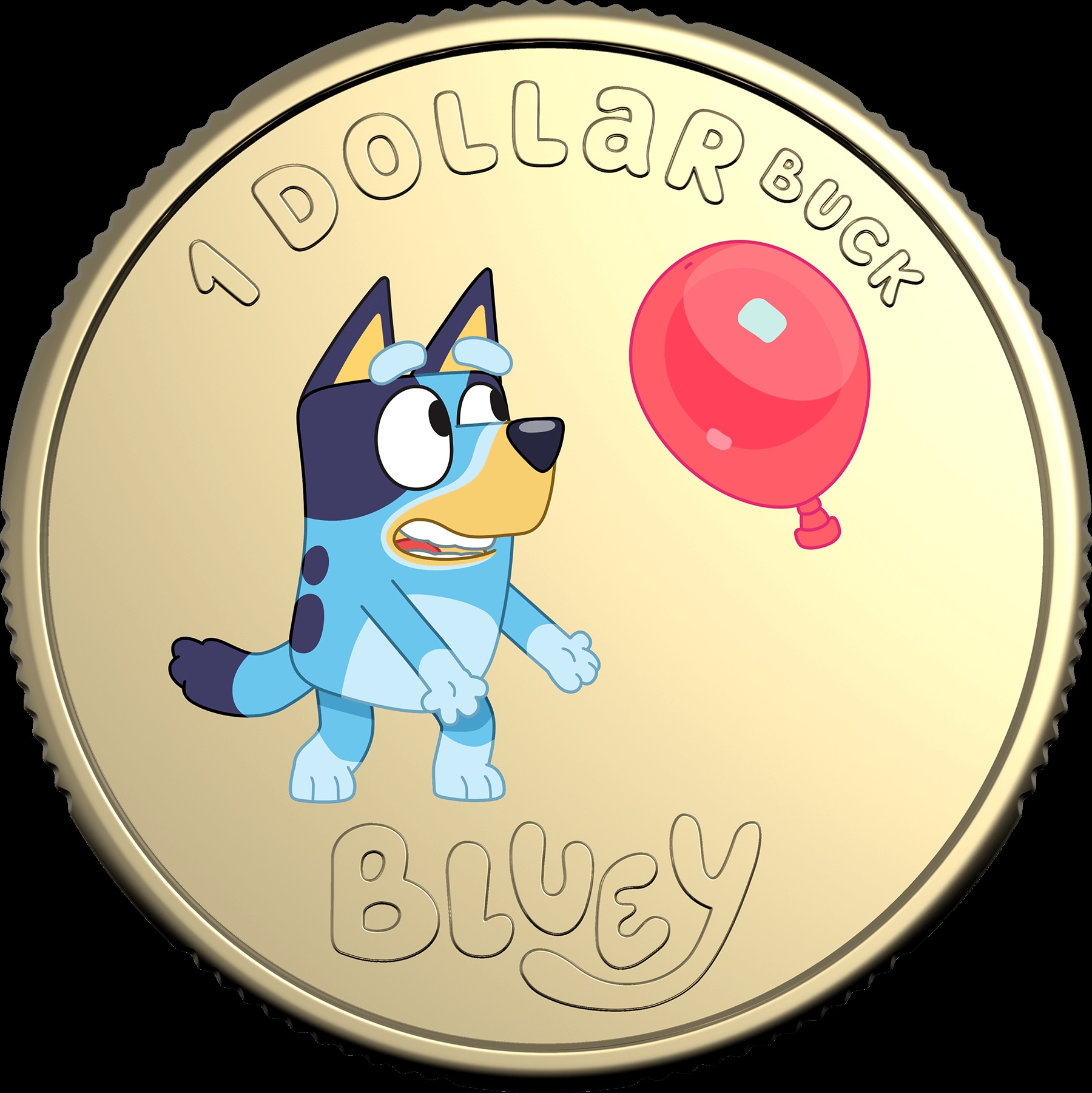 Bluey coloured coin. | Newsreel