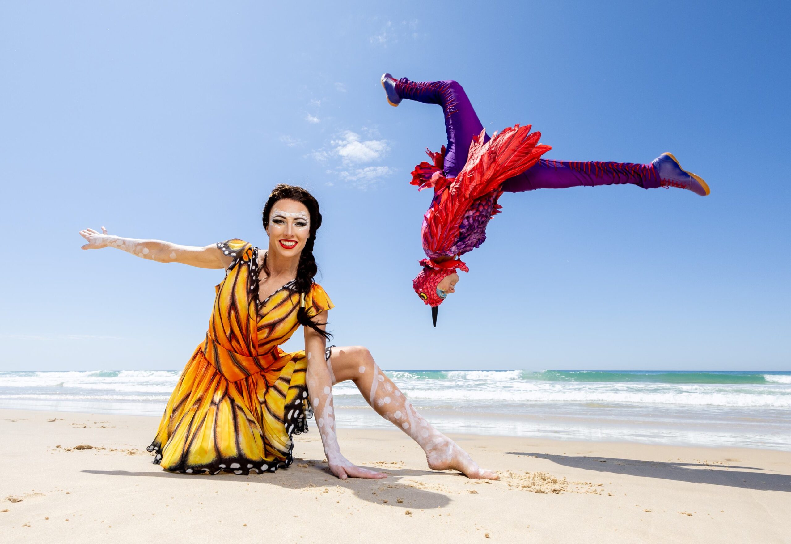 Cirque du Soleil performers Helena Merten and Nelson Smyles. | Newsreel