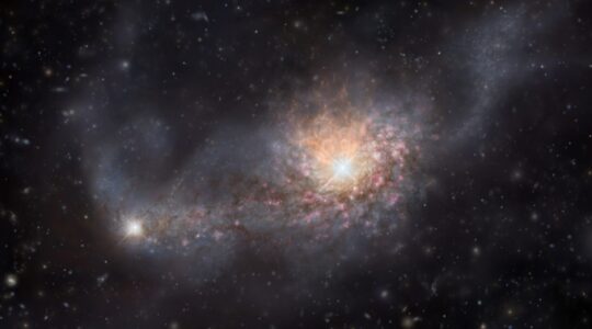 Monster galaxy 12.8 billion years in the making