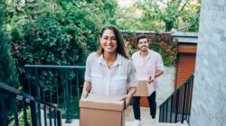 Couple moving into home. | Newsreel