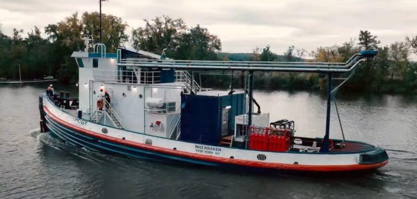 Amogy's NH3 Kraken on the Hudson River. | Newsreel