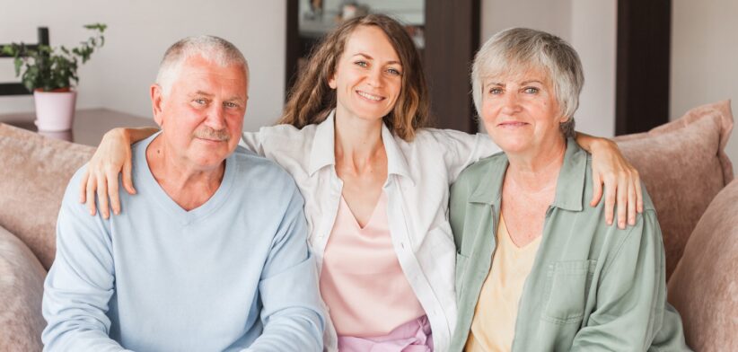 Old couple and young person. | Newsreel