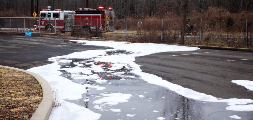 Fire fighting foam with PFAS chemicals. | Newsreel