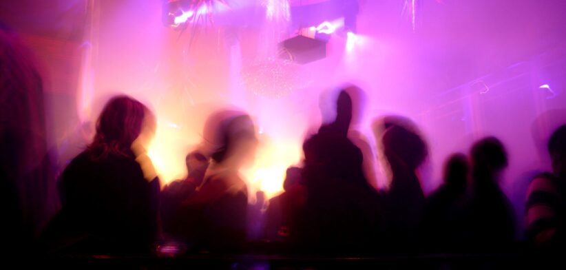 Blurred dancers at nightclub. | Newsreel