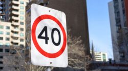 Speed limit sign. | Newsreel