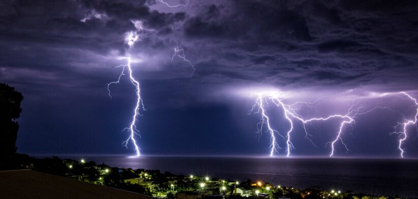 Storm and lightning in Australia. | Newsreel