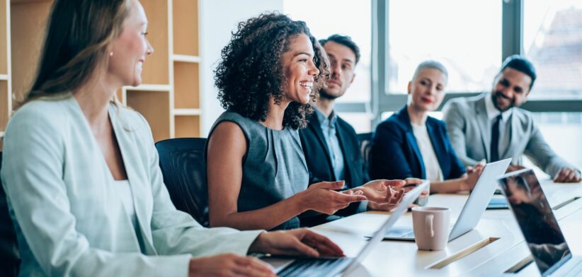 Majority women in boardroom. | Newsreel