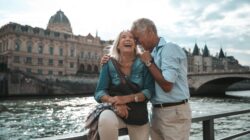 Elderly couple travelling. | Newsreel