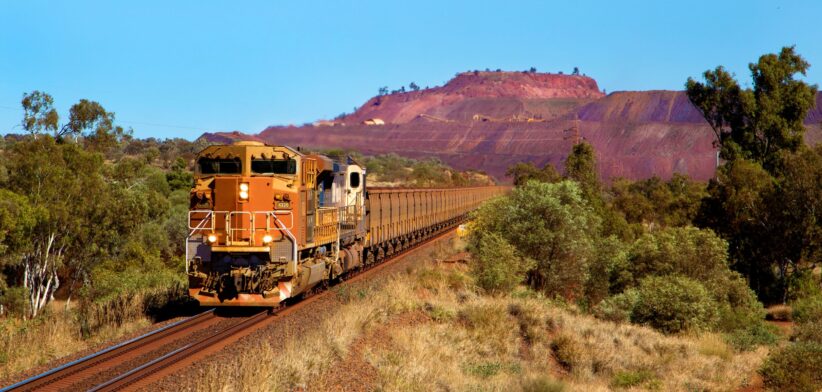 Iron ore train. | Newsreel