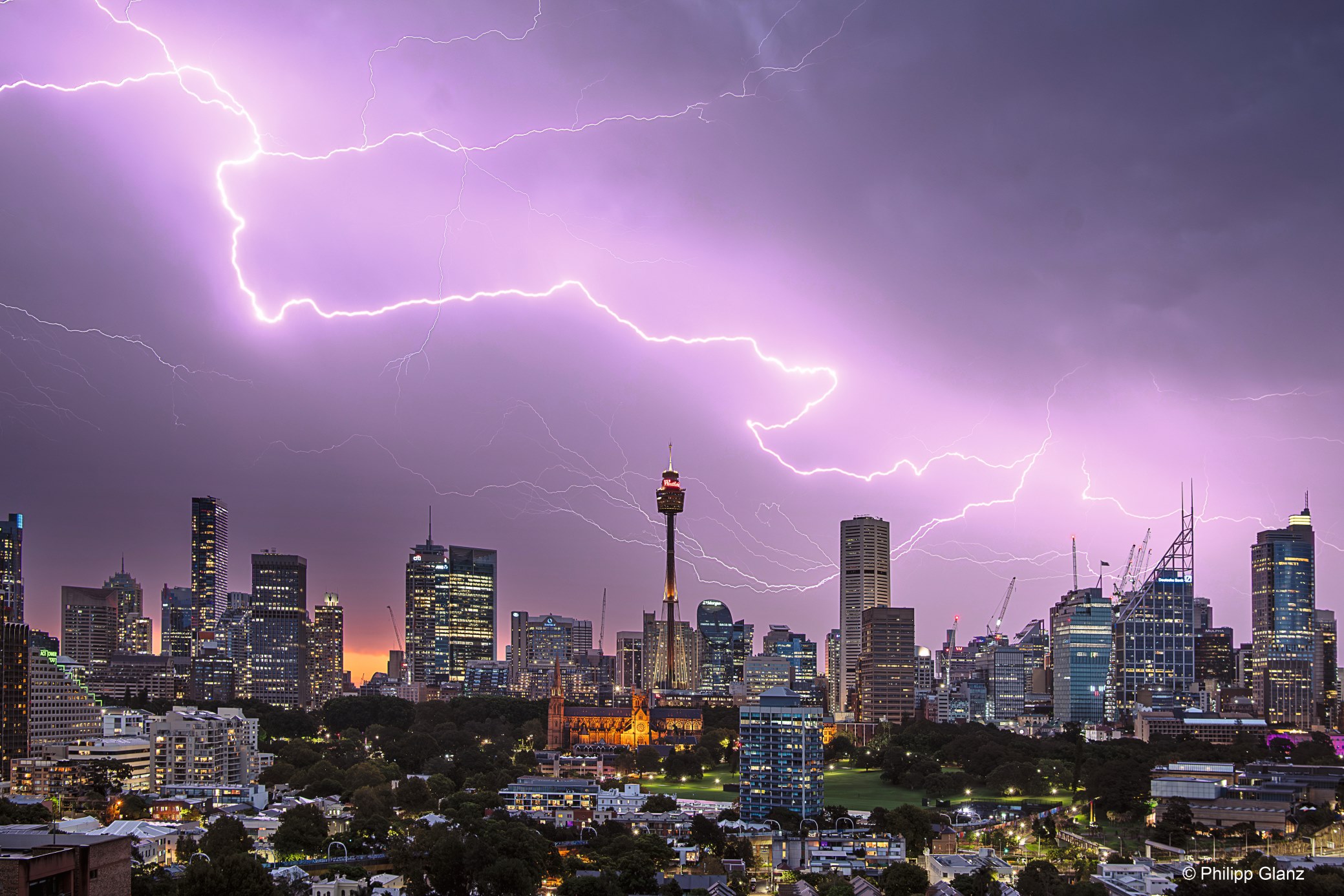 March - Lightning strike, Sydney, NSW - Philipp Glanz