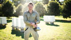 Dr Cooper Schouten - Director of Southern Cross University's Bee Research and Extension Lab.