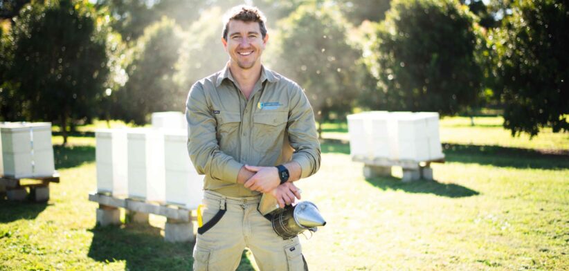 Dr Cooper Schouten - Director of Southern Cross University's Bee Research and Extension Lab.