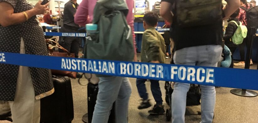 Australian Border Force signage. | Newsreel