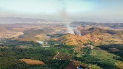 Bushfire smoke in distance. | Newsreel