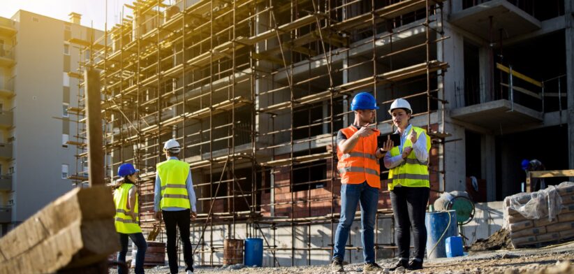 Construction site. | Newsreel