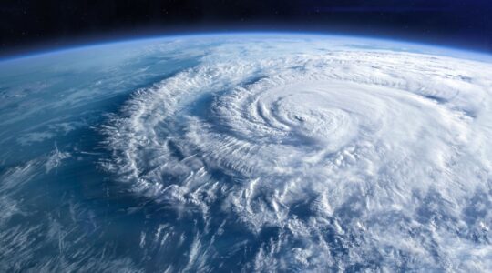 Hurricane viewed from a satellite. | Newsreel