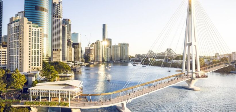 Kangaroo Point Bridge, Brisbane, Queensland.