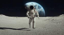 Person running on the Moon. | Newsreel