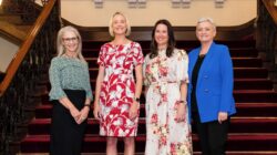 2024 Pathways to Politics for Women graduates who will contest the state election: Linda Barry (Qld Greens), Claire Carlin (ALP), Kristie Lockhart (Qld Greens), and Lisa Baillie (LNP). Newsreel