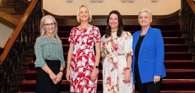 2024 Pathways to Politics for Women graduates who will contest the state election: Linda Barry (Qld Greens), Claire Carlin (ALP), Kristie Lockhart (Qld Greens), and Lisa Baillie (LNP). Newsreel