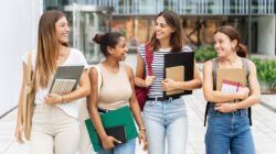 University students. | Newsreel