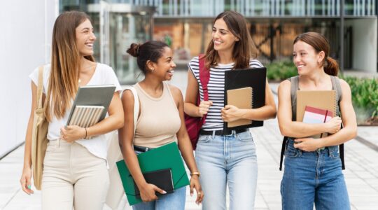 University students. | Newsreel