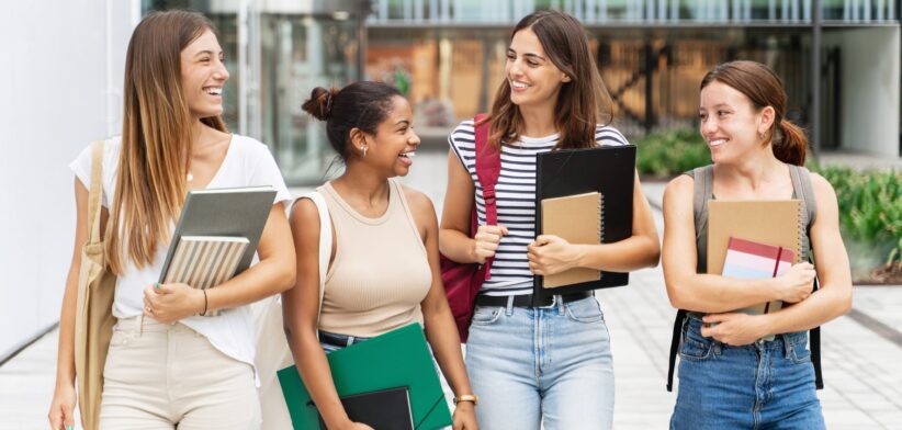 University students. | Newsreel