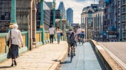 Bike path separated from road. | Newsreel