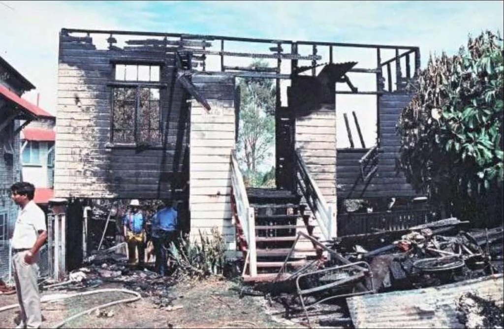 Ipswich's Oakdale Guest House destroyed by fire.