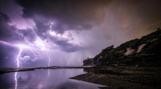 Storm and lightning. | Newsreel