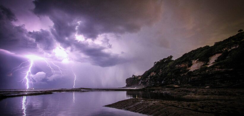 Storm and lightning. | Newsreel