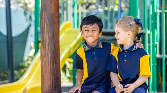 Students at St Finbarr's School Ashgrove. | Newsreel