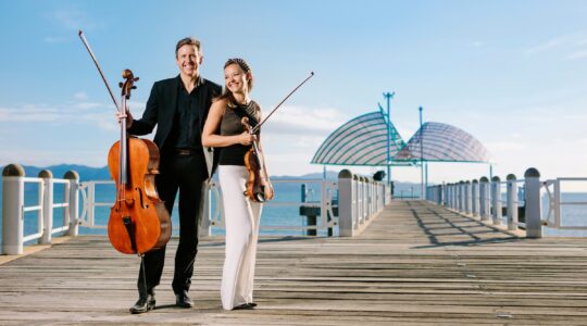 Alexandra Conunova violin and Julian Smiles cello in Townsville. | Newsreel